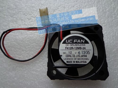 原装 UC FAN 4厘米 4012 F412R-12MB-24 DC12V 二线 滚珠散热风扇