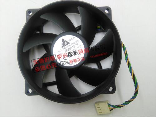 网吧绝配 英特尔 775 CPU风扇 台达酷冷 AFB0912VH 圆形 四线风扇