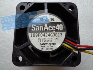 0.19A 24V 3线 高转速 109P0424G3013 三洋 变频器风扇 4028