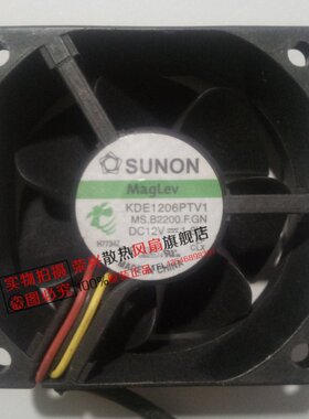 SUNON 6025 风扇 12V 1.8W 三线风扇 KDE1206PTV1 MS.B2200.F.GN