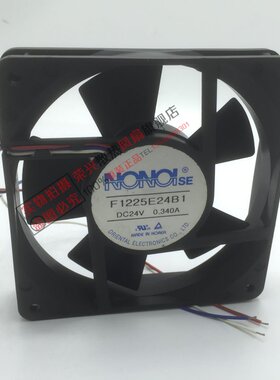 原装 NONOI 12CM 12025 F1225E24B1 24V 0.340A 3线散热风扇