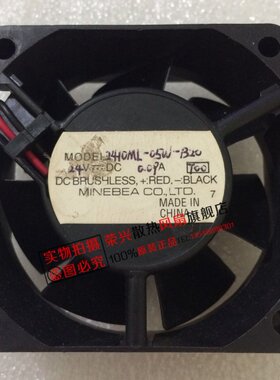 全新NMB 6cm 6025 2410ML-05W-B20 24V 0.09A 2线 双滚珠散热风扇