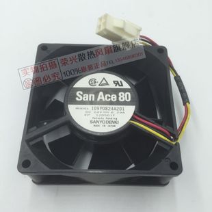 雙滾珠變頻器風扇 三洋 109P0824A201 0.29A 24V 8厘米 8032