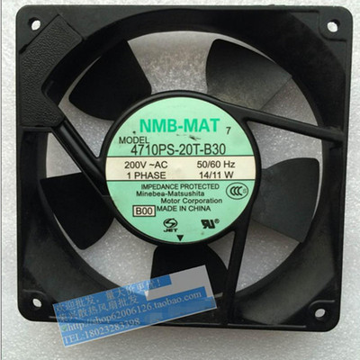 日本美蓓亚NMB 4710PS-20T-B30 12025MM 200V 14/11W机柜风扇