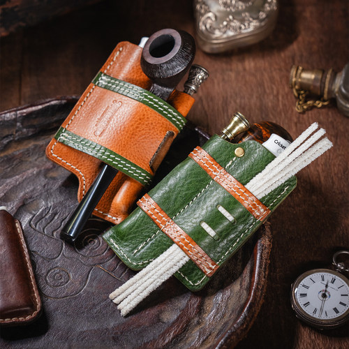 大汉原创复古牛皮口袋收纳器包