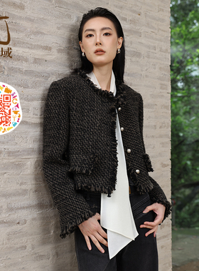 ART艺域女装正品专柜2025冬款新款时尚欧式百搭短外套Q4W005B