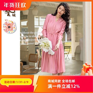 新款 专柜秋季 百搭通勤连衣裙N3L059 原创正品 ART艺域女装