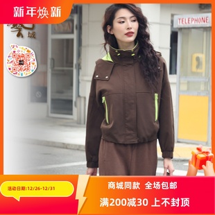 休闲宽松复古设计运动棉服P4G009 专柜2024冬新款 ART艺域女装 正品