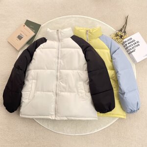 加厚保暖手塞棉拼色棉服B22-P80图片