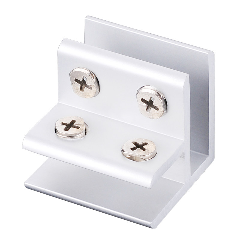 厂价铝合金90度玻璃夹展柜组合固定夹子模型玻璃连接件瓷砖卡子