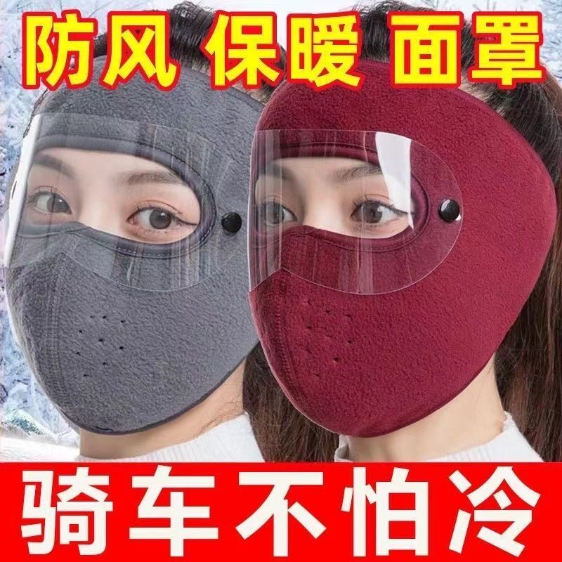 冬季保暖大面罩护目全脸防寒风
