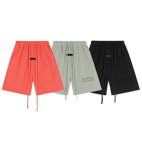 复线ESSENTIALS棉质休闲短裤男女情侣宽松高街运动裤五分裤潮