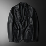 2024秋季热销修身时尚皮外套皮西服货号A720-P135跑量款，男装皮衣，钱塘2010-1