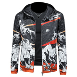 2026春季新款男士连帽印花夹克QT212-货号F7773-P175假模图，男装夹克，钱塘2010A