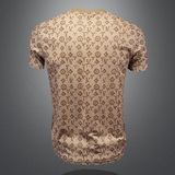 2026夏季新款休闲百搭圆领短袖T恤货号上衣074P75镂空图，男装T恤，钱塘2010A