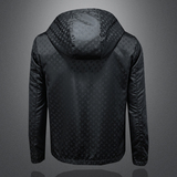 2026春季新款男士连帽格子夹克QT212-货号F7779-P185镂空图，男装夹克，钱塘2010A