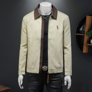 2026春季新款老钱风休闲翻领夹克 QT212-货号M6210-P225 假模图，男装夹克，钱塘2010-1