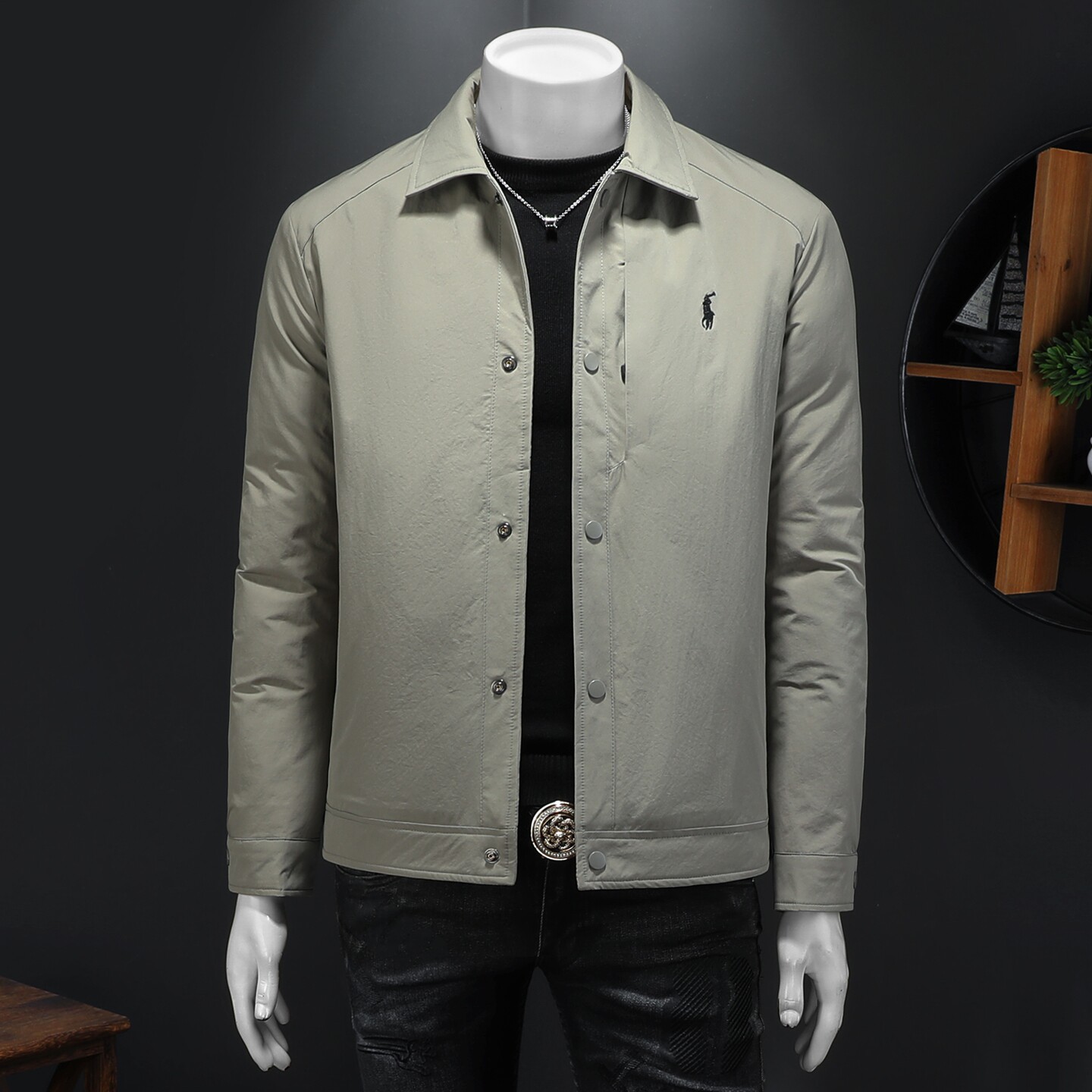 冬季新款翻领轻薄款休闲羽绒服QT212-8828-P285假模图,男装羽绒服,钱塘2010A