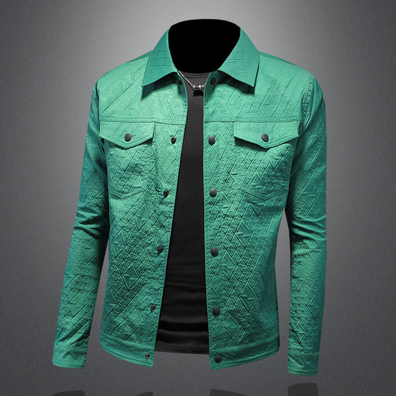 2026春秋热销翻领休闲夹克货号7667-P185镂空图,男装夹克,钱塘2010-1