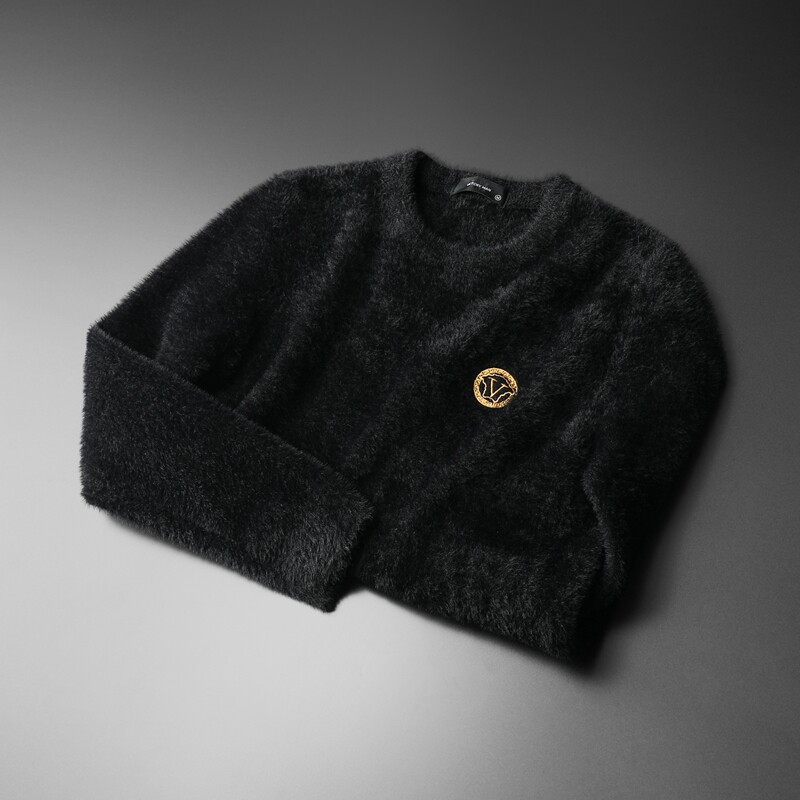 3726冬季新款提花加厚水貂绒保暖毛衣P135238,男装针织衫/毛衣,钱塘2010-1