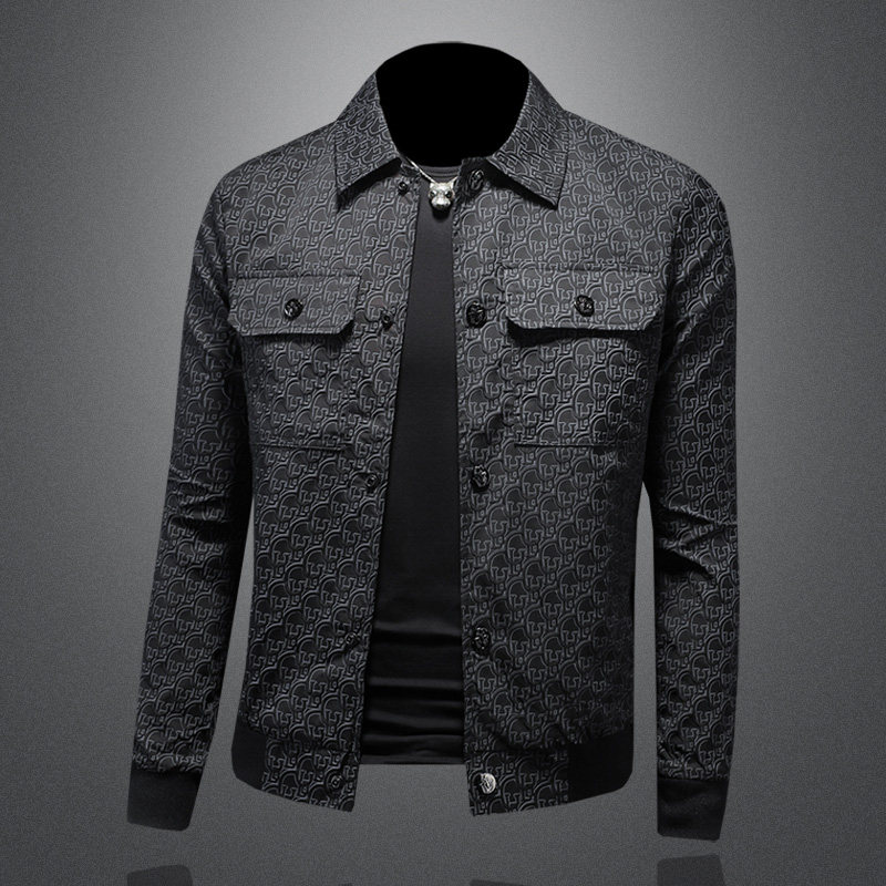 2026春秋休闲翻领夹克货号7694-P185镂空图,男装夹克,钱塘2010-1