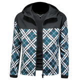 2026春季新款男士连帽格子拼接夹克QT212-货号F7772-P175假模图，男装夹克，钱塘2010A