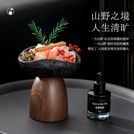 香薰卧室高级感的酒店精油扩香石礼盒天然水晶香氛伴手礼摆件
