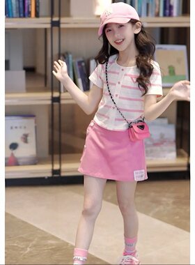 短裤裙儿童衣服甜美时髦短袖
