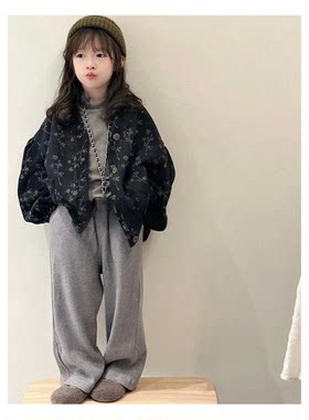 韩国童装2026新款女童春装外套女宝韩版夹棉上衣女孩子秋冬季衣服