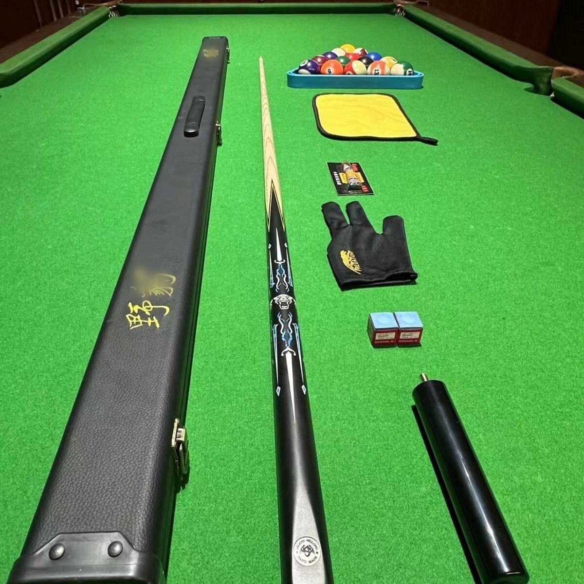 爆款台球杆蓝豹G3同款复刻一体通杆中式黑八斯诺克风华会员小头杆
