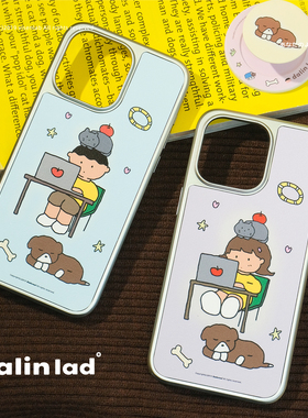 大林男孩dalin【猫狗双全】原创设计情侣款镀银仿皮磁吸磨砂适用于苹果iPhone17promax/16/15/14手机壳保护壳