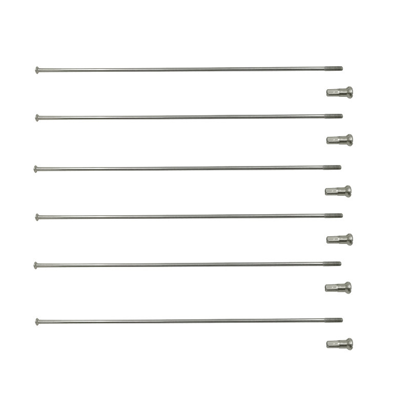 13G直径2.23mm银色直头自行车辐条304不锈钢材质亮银色山地车辐条