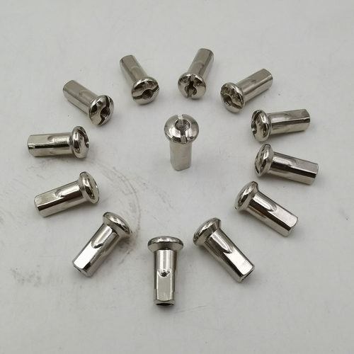 8G直径3.9-4.0mm适合用摩托车辐条用铜帽长22毫米十字屁股车条帽