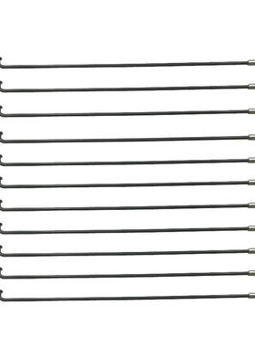 12号直径2.6mm圆电动车辐条45#钢材质黑色等径电动自行车车轮辐条