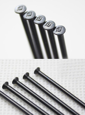 直径1.8mm直头黑色DT Swiss Champion山地自行车车轮辐条钢丝车条