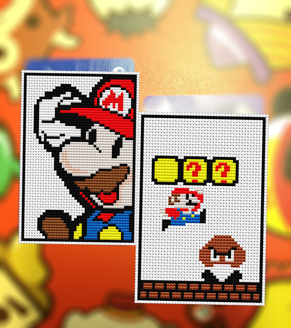 法国dmc绣线十字绣套件 卡套 交通卡 超级玛丽兄弟1 管道工马里奥