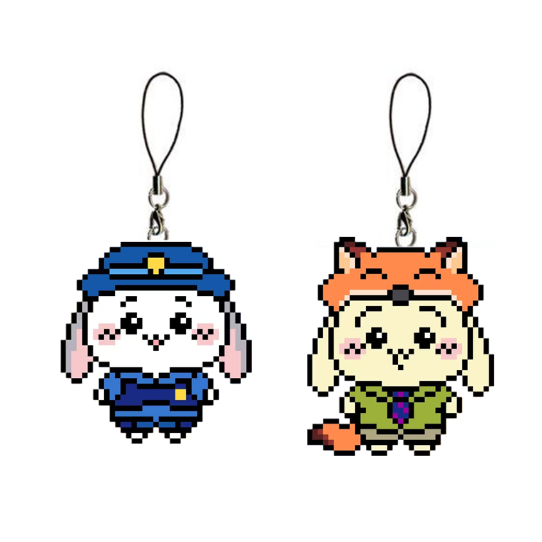 法国DMC十字绣套件手工 双面绣手机链挂件钥匙扣可爱 吉伊 乌萨奇