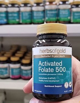 澳洲和丽康herbs of gold/HOG五甲基四氢活性叶酸片60粒