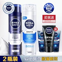 Nivea, крем, мягкая пена для бритья, комфортное смягчающее средство, гель для бритья, глубокое очищение