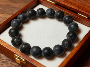 清仓保真正宗泗滨砭石手串扁石热石正品手链矾石佛珠手链保健按摩