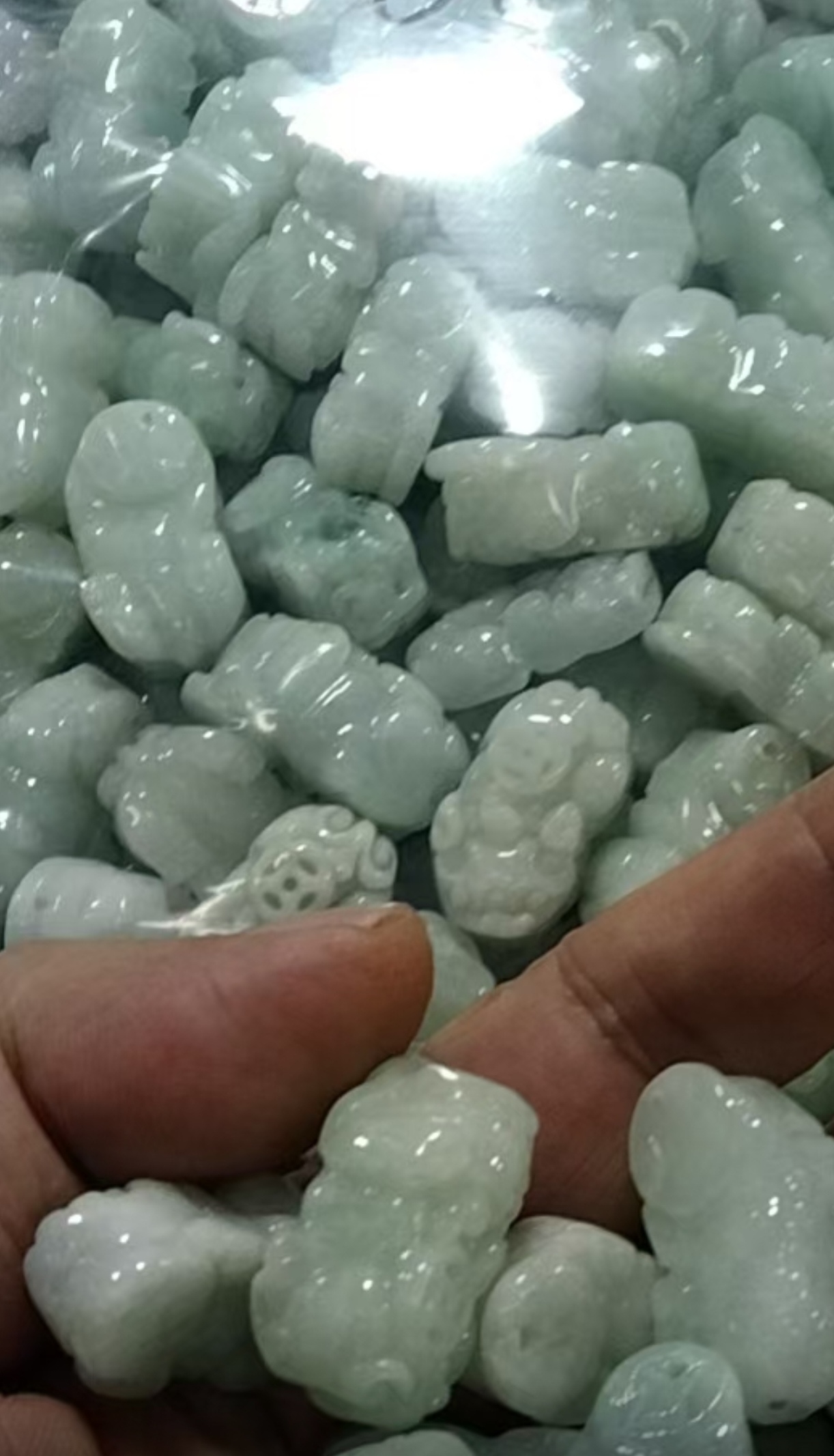 天然A货翡翠玉貔貅挂件包挂钥匙扣吊坠饰品DIY散珠配件12生肖铜钱