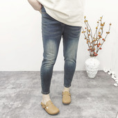 女裤 2025秋季 弹力牛仔裤 小脚铅笔裤 大码 200斤胖mm显瘦好搭配修身