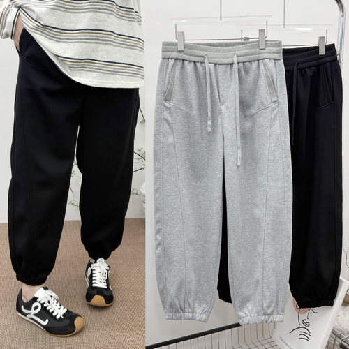 春装大码宽松显瘦舒适运动裤
