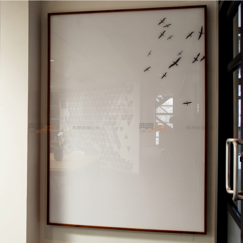 高档时尚反光玻璃白板