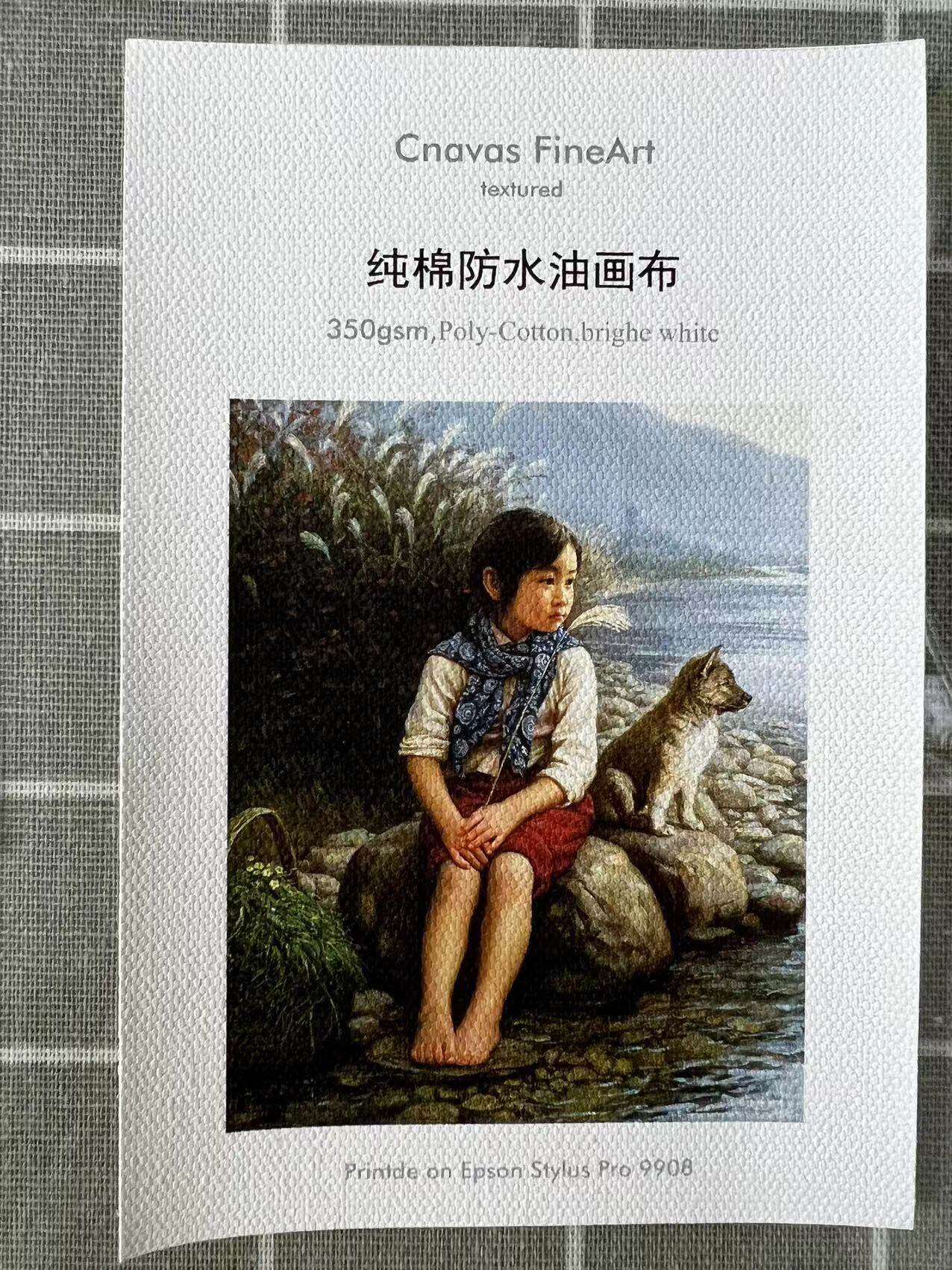 年爱普生艺术微喷画芯打印定制画心挂画照片油画布插画国画打印