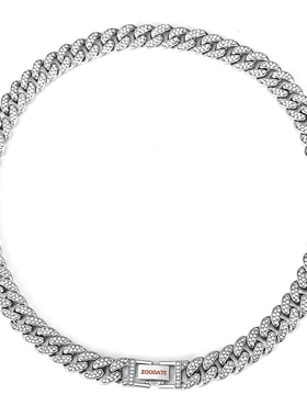 ZOODATE 古巴链欧美嘻哈镶钻美式街头情侣百搭潮流表扣手链项链