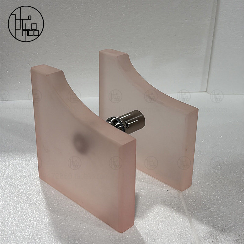设计师磨砂肉粉色亚克力门把手