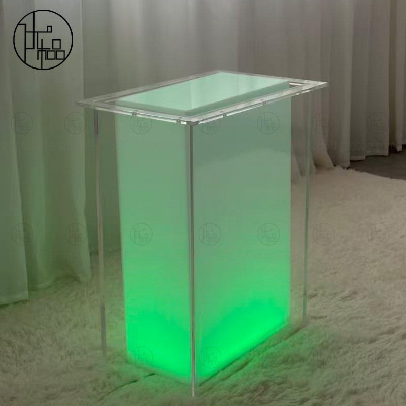 亚克力发光桌腿磨砂悬浮