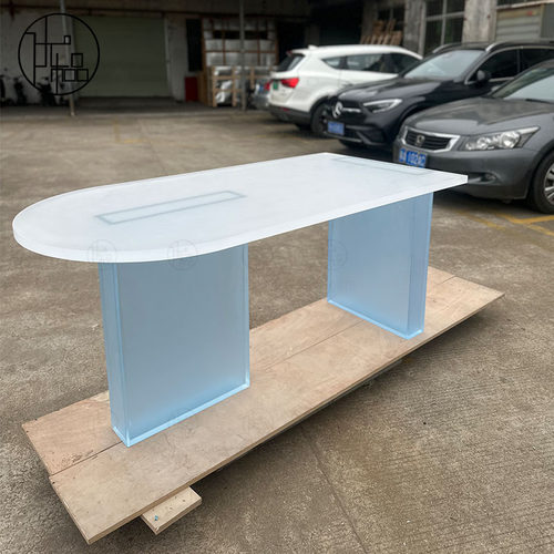 亚克力现代简约磨砂桌子