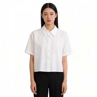 气质舒适百搭P642 衬衫 P1087 显瘦百搭纯色短袖 SP系列